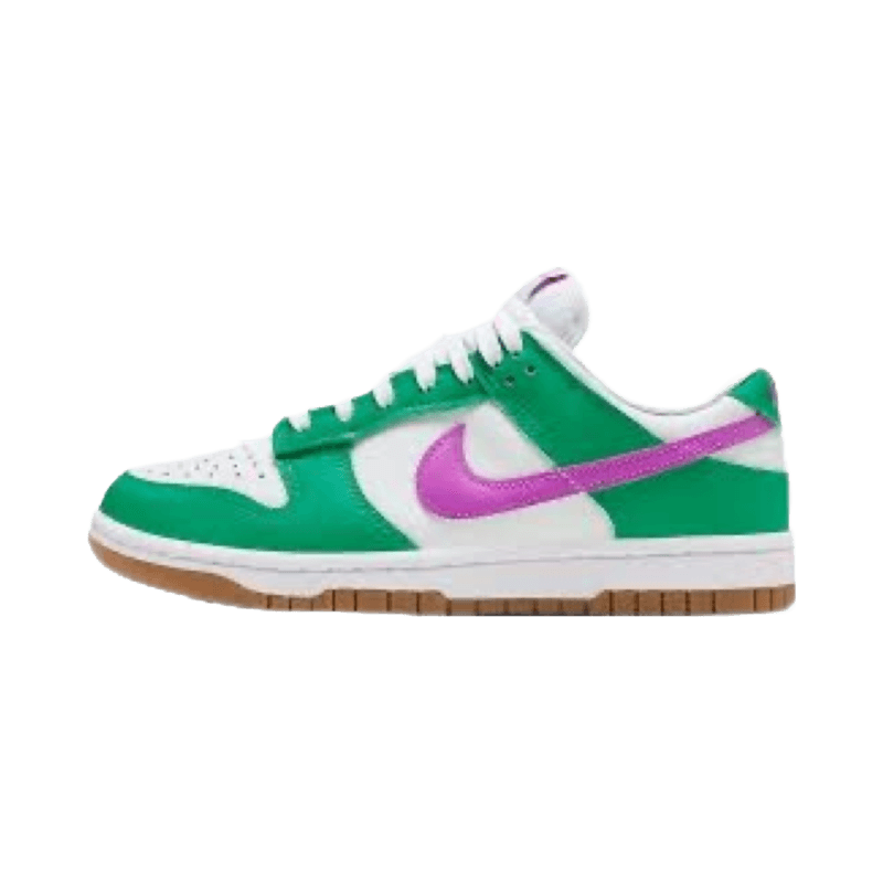 Nike SB Dunk Low White Stadium Green Fuchsia Gum Light Brown