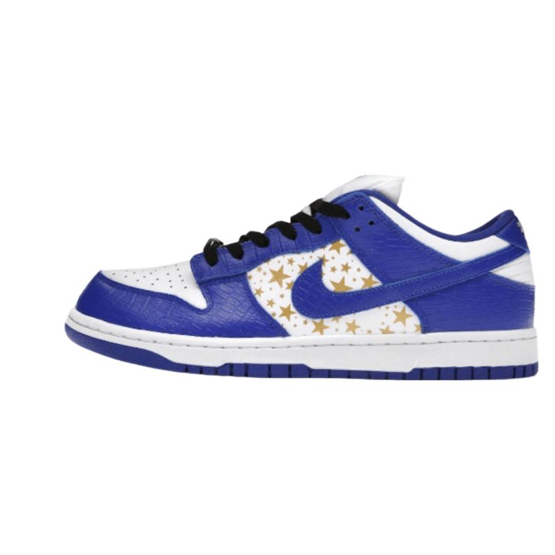 Nike Mens SB Dunk Low DH3228 100 Supreme - Stars - Hyper Blue - Size