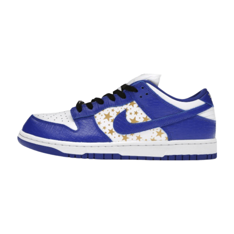 Nike Mens SB Dunk Low DH3228 100 Supreme - Stars - Hyper Blue - Size