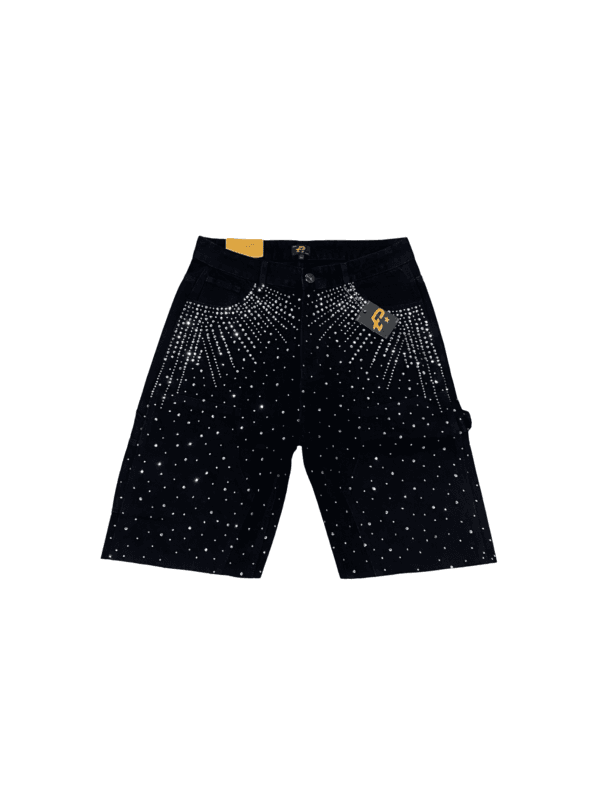 Politics “Black Rhinestone Jort”