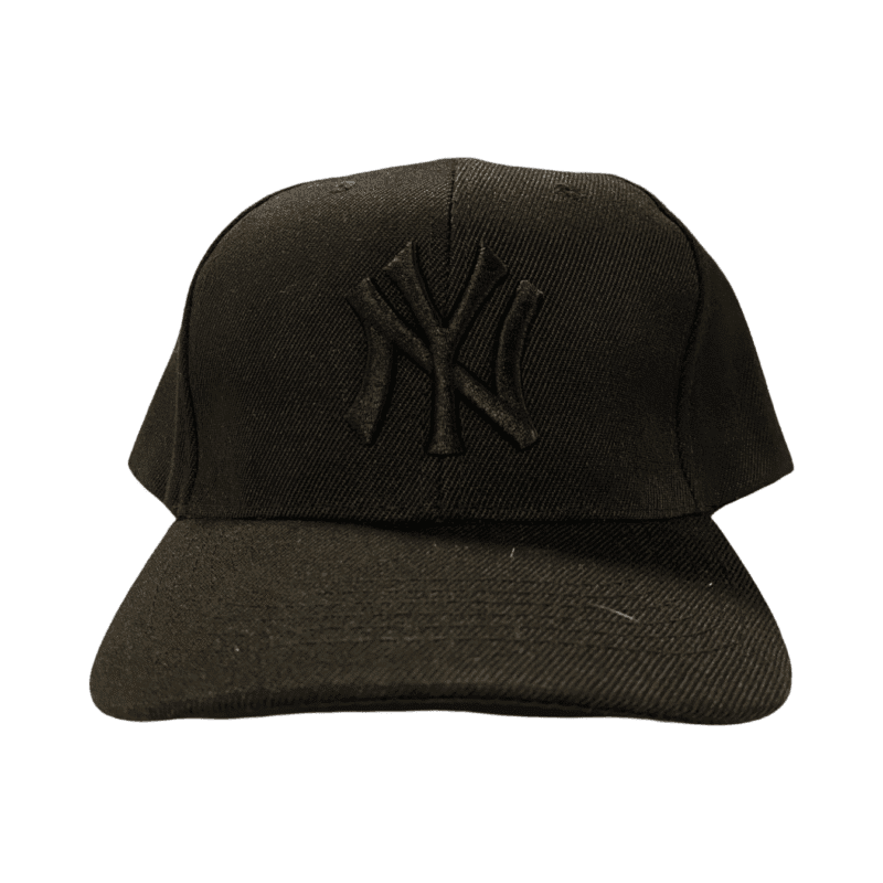 NY Yankees Plain Black Hat